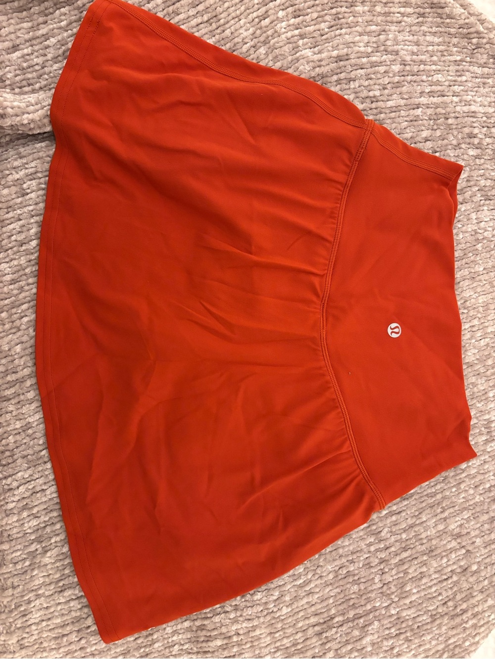 Lululemon Rust Orange Performance Skirt